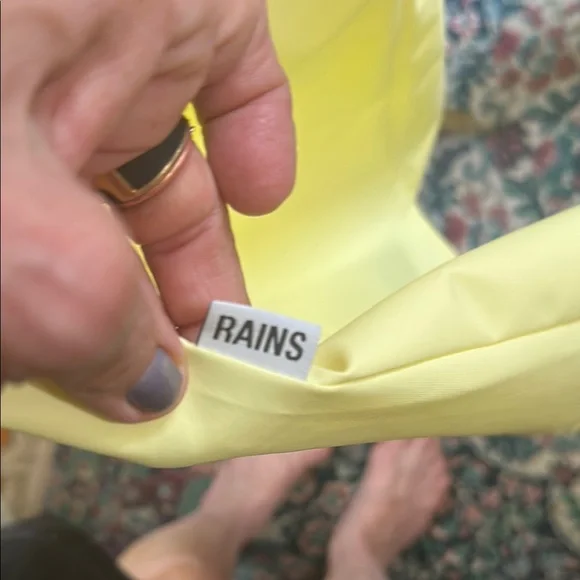 Rains Yellow Hooded Raincoat - Picture 9 of 12